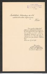 k.k. naturhistorisches Hofmuseum, Intendanzakten 1885-1896 (Hauer), Aktenzahl Z.483/1892, Seite 1